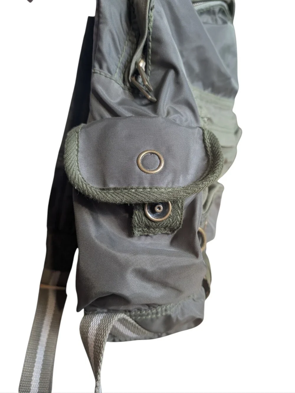 GAP Utility Nylon Backpack | Y2K Gorpcore Cargo Backpack | Army Green